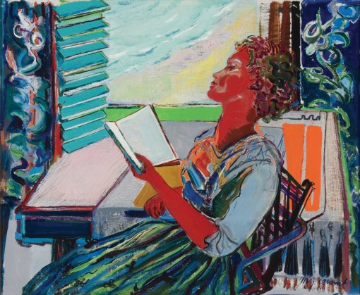 Mig Quinet (Bélgica1906-2001) A leitora, 1942, ost, 39 x 43cm