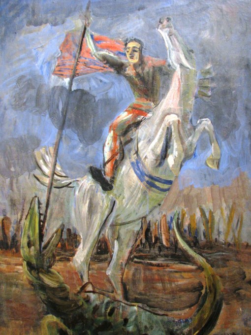 Ernesto de Fiori, São Jorge e o Dragão, ost, 1943-44, Pinacoteca do Estado de SP