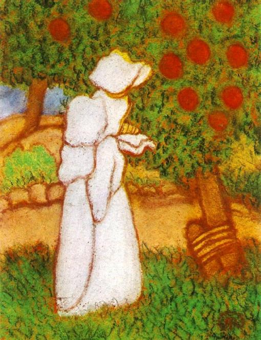 József Rippl-Rónai (1861- 1927) Hungria Woman Dresses in White 1896 Mus Janus Pannonius