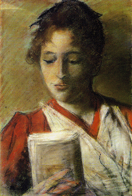 la lectrice du peintre Giovanni Fattori,