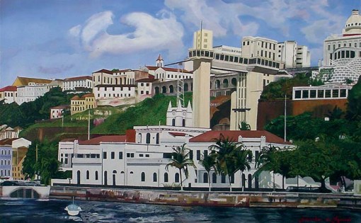 Ademilson de Azevedo, Elevador Lacerda – Salvador, BA, 50 x 80 cm - OST