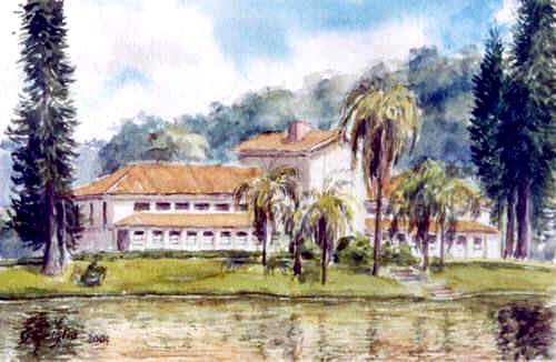 Baptista Gariglio, Balneário de S. Lourenço, 2004,Aquarela, 18x27cm.