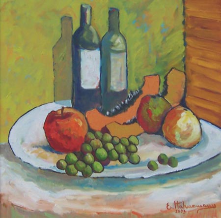 Élio Hahnemann (Brasil, 1961-2008) Natureza Morta,2003, ost, 50 x 50