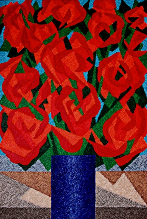 Cláudio Tozzi,Flores, 1996, 150 x 100 cm - ASTCM