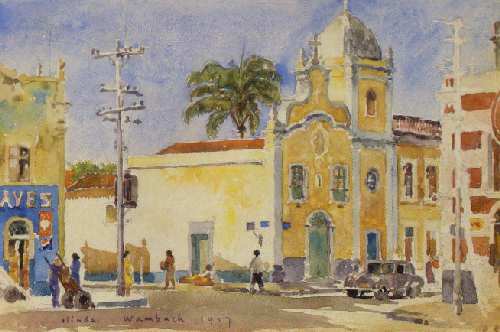 GeorgesWambach Igreja N. S. do Bom Parto (1957) - Olinda - 16 x 24,5 cm