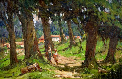 LUIZ LABOZETTO - (Brasil,1934)Arredores de Campinas - óleo sobre tela - 27 x 41 cm - canto inferior esquerdo e dorso - 1982 -