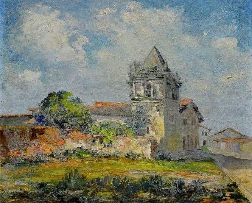 MENDONÇA FILHO (1895 - 1964) Igreja de São Lourenço dos Índios - Itapuã, o.s.t. - 32 x 40