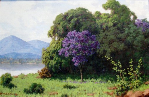 Quaresma Florida,Clodomiro Amazonas - óleo sobre tela sem data, PESP