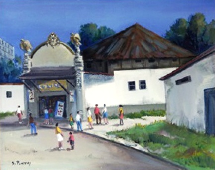 Sylvio Pinto (1918 - 1997) - Cinema - Campos, o.s.t, 65 X 80 cm, assinado no c.i.e