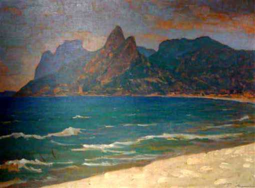 TúlioMugnaini (Brasil, 1895-1975), Ipanema, sd,Óleo sobre tela, 54x 72cmColeção Particular