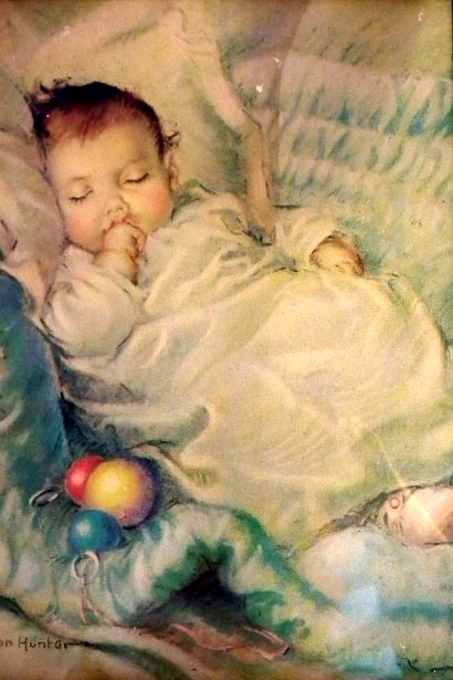 bebe dormindo, Frances Tipton Hunter (1896 – 1957, American)