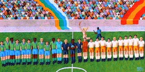 Futebol, 40x80, de Ernani Pavaneli.