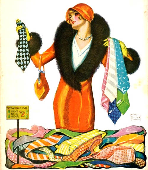 presentes, gravatas, Ruth Eastman, Judge magazine, dez 1929