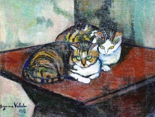 Dois gatos, 1918-Suzanne-Valadon, ost