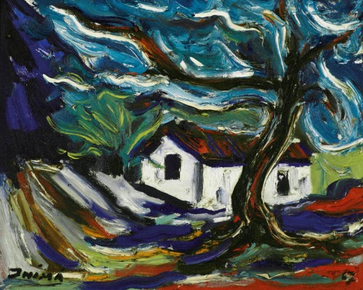 Inimá de Paula, O sítio,ost,1967, 33 x 42 cm