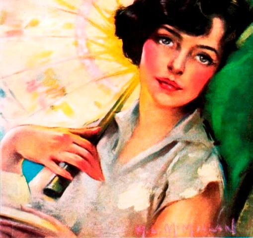 moça com sombrinha, Neysa McMein,AmericanMagazine 1925-08