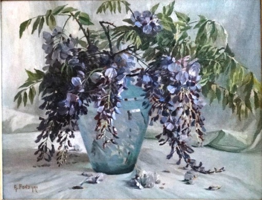 A. FONZARI. Vaso com flores - o.s.t. - 37 x 46 cm - assinado no cie.