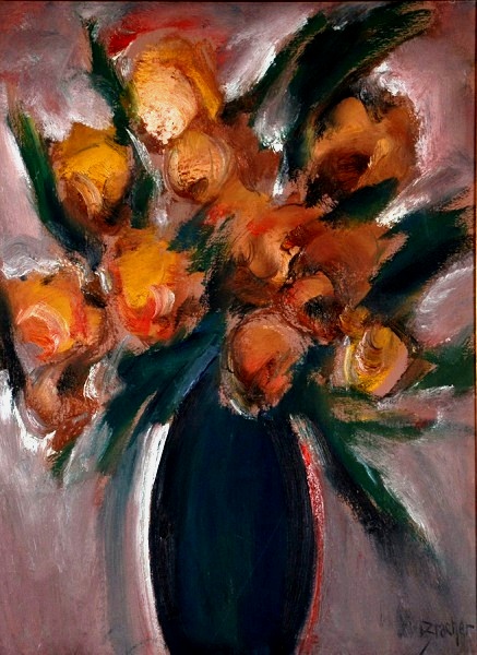 CARLOS BRACHER - Flores - ost - 80 x 60