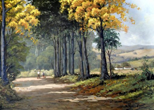 CLÓVIS PÉSCIO - Voltando pra casa - Óleo sobre tela - 50 x 70