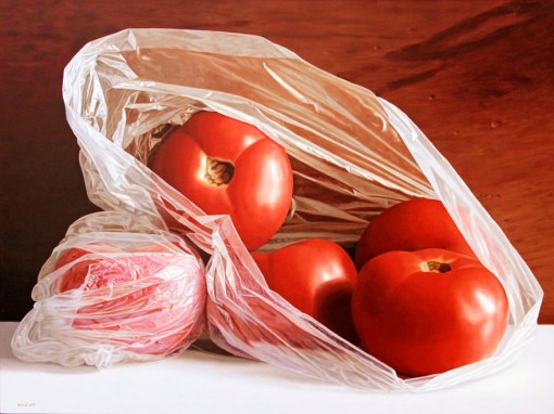 Renato Meziat (Brasil,1952), Tomates, 2013, 60 x 80 cm, Óleo sobre tela
