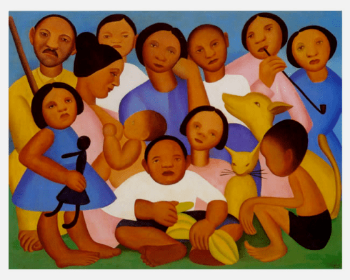 Tarsila do Amaral, A família, 1925, ost, 79x101,5cm Coleção Torquato Sabóis Pessoa, SP
