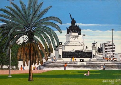 Agostinho Batista de Freitas - Monumento do Ipiranga - Óleo sobre tela - 1983 - 54 x 73 cm
