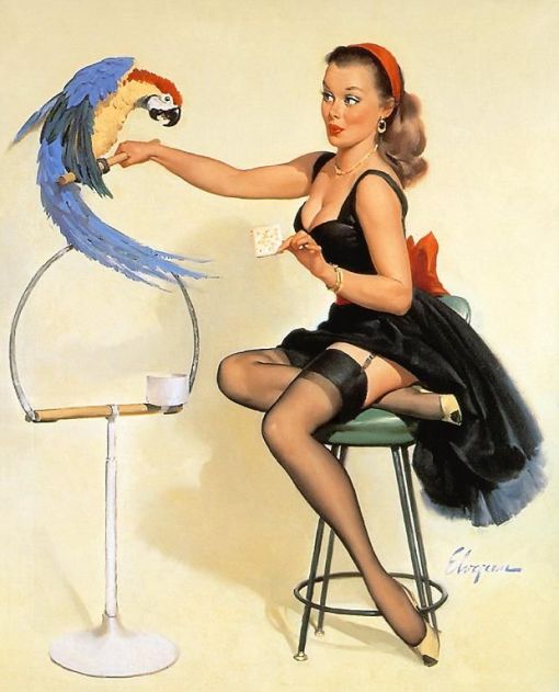 Elvgren cracker capers 1960