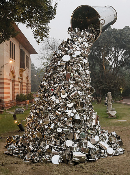 Indian Artist Subodh Gupta At The Private View Of His First Major Museum Show In Delhi - 'Everything Is Inside'