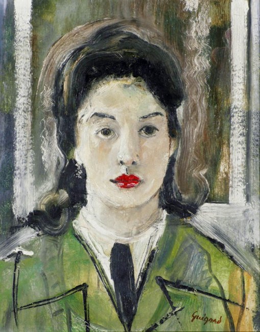 Alberto da Veiga Guignard, A jovem colegial, 1955, osm, 50 x 40cm,Museu de Arte da Pampulha