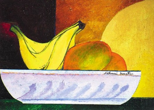 Aldemir Martins,Natureza Morta, ost, 1971, 15,5 x 21,5cm