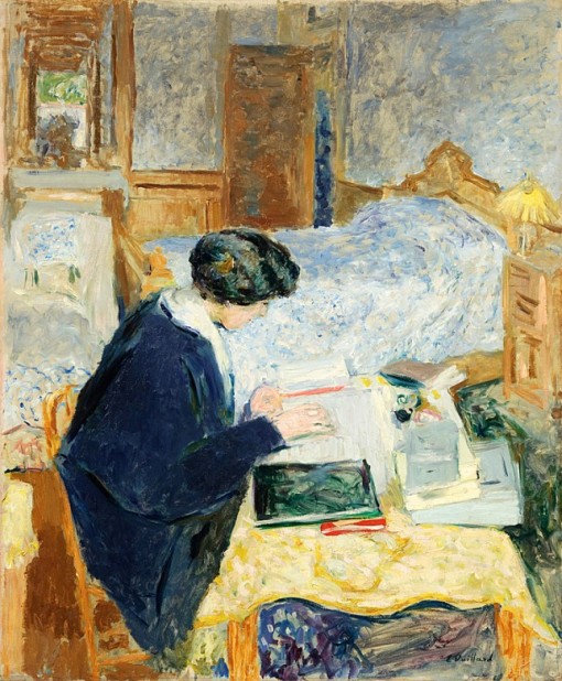 Edouard Vuillard, Lucy Hessel Reading (1913), oil on canvas, (Photo by The Jewish Museum