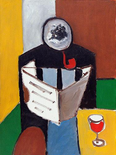 Amir  Timergaleiev, Portrait of a man with a pipe, 2006