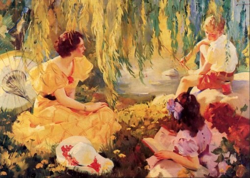 Haddon Hubbard Sundblom Domingo a tarde, c.1930,ost, 75 x 105 cm