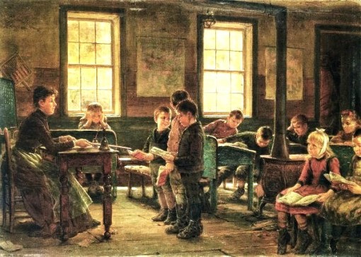 Edward Lamson Henry (American artist, 1841-1913)  A Country School