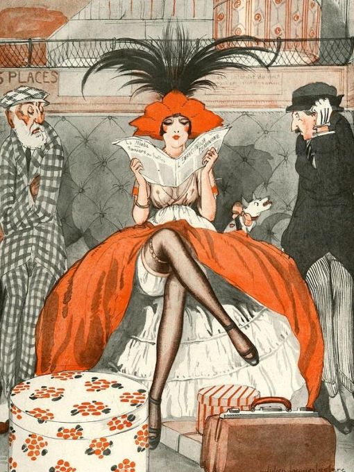 Julian Jacques Leclerk, une petite dame dans le train