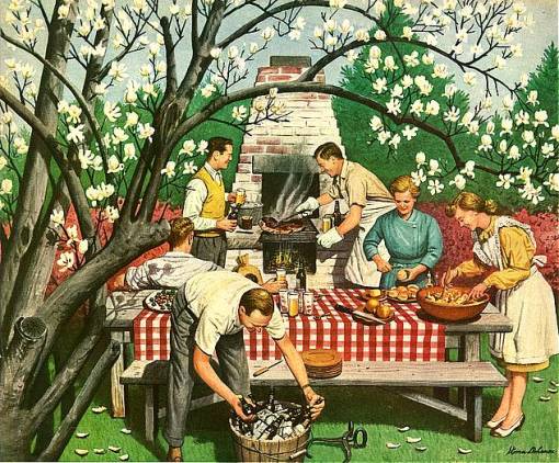 almoço ao ar livre, steven dohanos