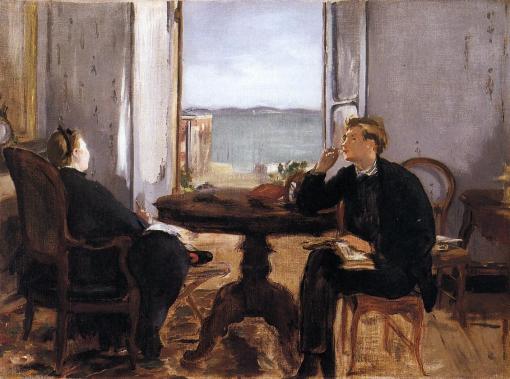 Édouard manet, interior-at-arcachon-1871