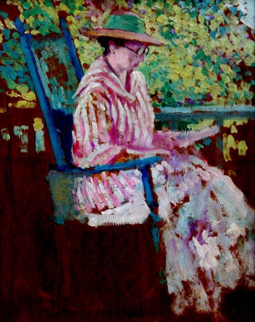 Alson Skinner Clark (1876-1949) At the saint Lawrence, osm, 1916, 25 x 20cm