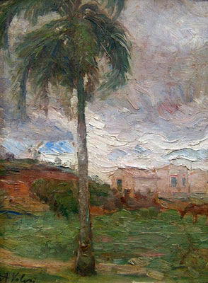 ALFREDO VOLPI - (1896 - 1988) Paisagem, osc, 34x26