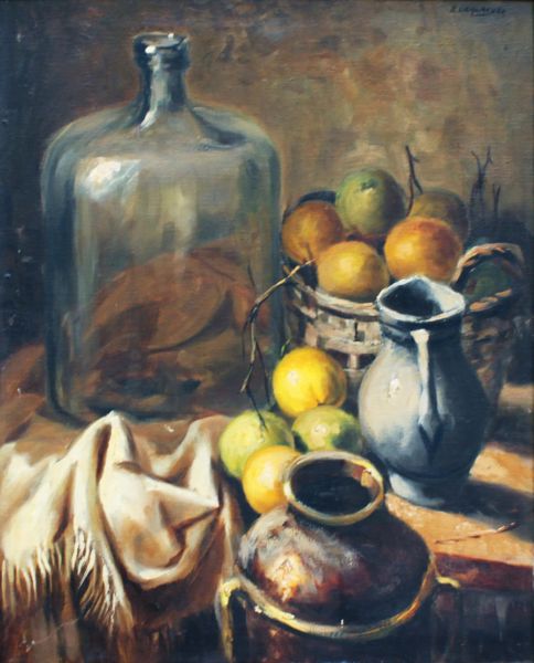 Edgard Oehlmeyer, Sem Título, Óleo sobre tela, 73 alt X 60 larg (cm), acsd