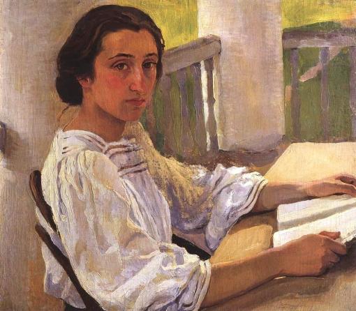 Serebriakova, retrato de esolntseva-irmadartista-1914, Zinaida Evgenievna Serebriakova (Carcóvia, 1884 — Paris, 1967)ost