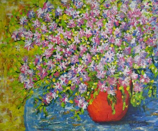 Wilson Tafner (1967)Vaso vermelhoAcrílico sobre tela100 x 120 cm