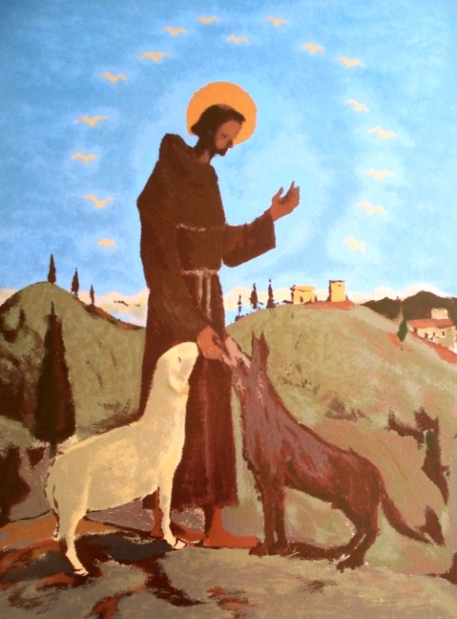 Fúlvio Pennacchi,São Francisco,Serigrafia 96de130 - 60x44cm