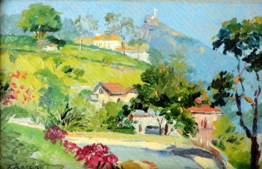 Felisberto Ranzini - Rio de Janeiro - Óleo sobre cartão - 11 x 16 cm ...
