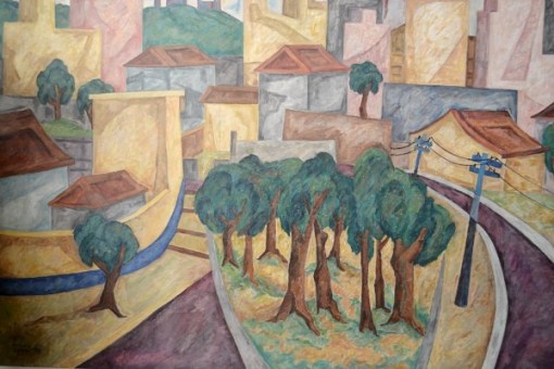 MARIO ZANINI. PAINEL - PRAÇA MANOEL BORGES DE SOUZA NUNES, TATUAPÉ. SAO PAULO. O.S.T. ASSINADO C.I.E. DATADO 70. MEDINDO 120X200