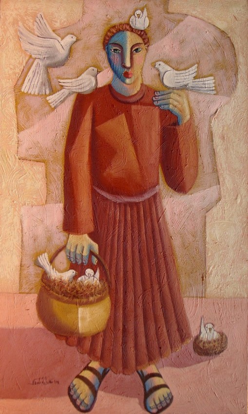 Nando Ribeiro - São Francisco - Óleo sobre tela - 100x60cm