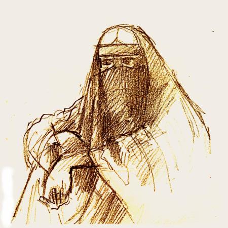 tania beaumont (GB, 1949) veiled woman