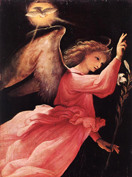 LORENZO LOTTO, Angel_Annunciating_1527