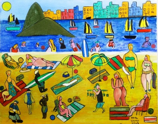 Marcelo Vieira, ` Rio de Janeiro `, 40 cm x 50 cm, assinatura canto inferior direito