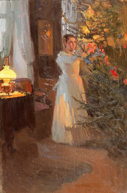 Alexei Mikhailovich Korin (1865 – 1923, Russian)the-christmas-tree